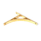 Polished Brass Tyne Shelf Bracket (260mm x 200mm) | From The Anvil-Shelf Brackets-Yester Home