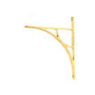 Polished Brass Tyne Shelf Bracket (314mm x 250mm) | From The Anvil - Shelf Brackets - From The Anvil - Yester Home