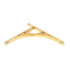 Polished Brass Tyne Shelf Bracket (314mm x 250mm) | From The Anvil - Shelf Brackets - From The Anvil - Yester Home