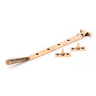 Polished Bronze 10" Hammered Newbury Stay | From The Anvil - Stays - From The Anvil - Yester Home