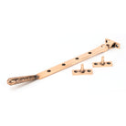 Polished Bronze 10" Hammered Newbury Stay | From The Anvil-Stays-Yester Home