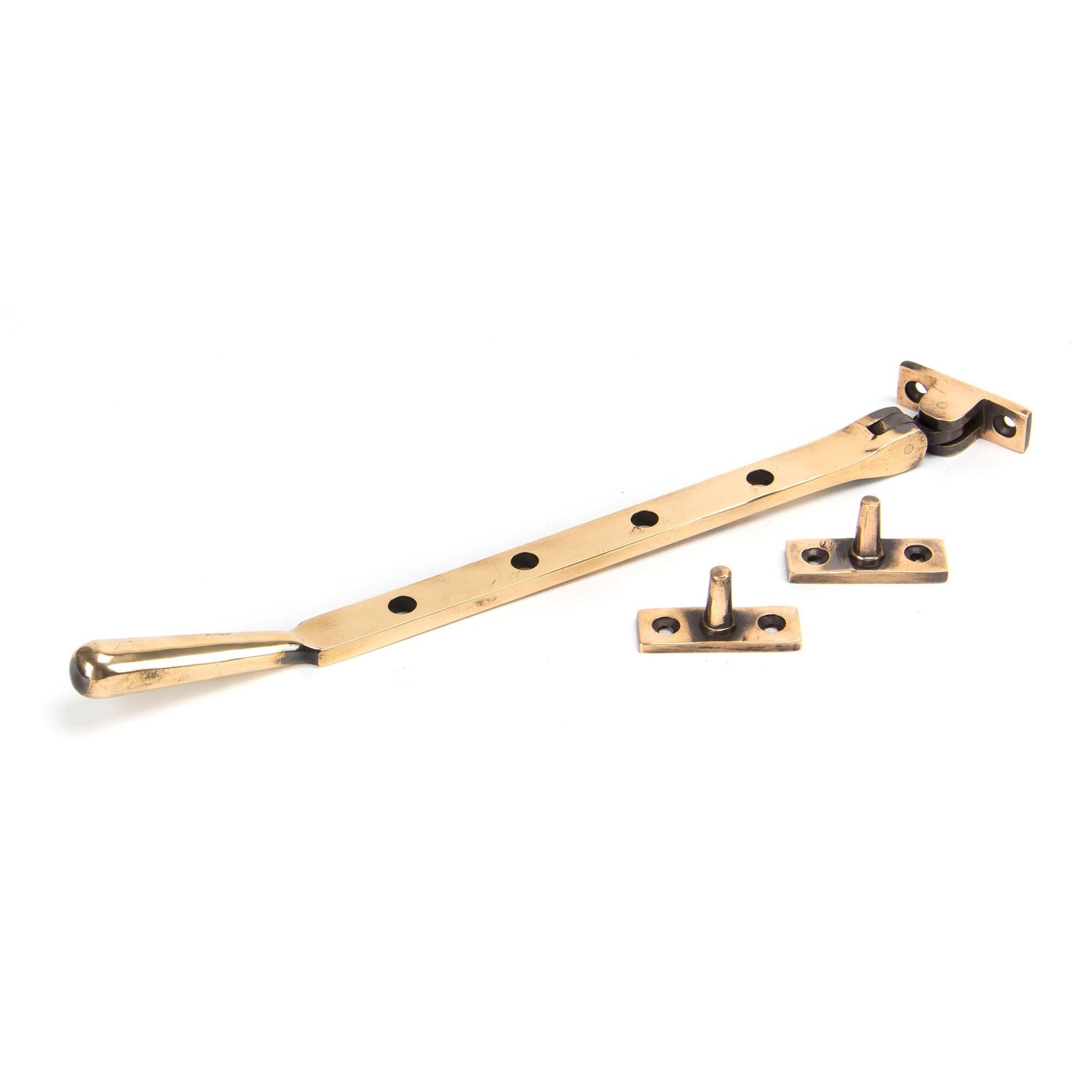 Polished Bronze 10" Newbury Stay | From The Anvil - Stays - From The Anvil - Yester Home