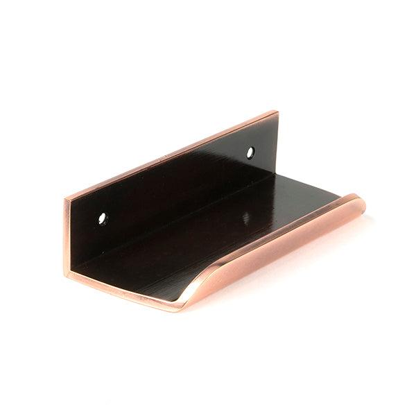 Polished Bronze 100mm Moore Edge Pull | From The Anvil-Edge Pulls-Yester Home