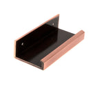 Polished Bronze 100mm Plain Edge Pull | From The Anvil-Edge Pulls-Yester Home