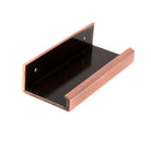 Polished Bronze 100mm Plain Edge Pull | From The Anvil - Edge Pulls - From The Anvil - Yester Home
