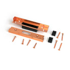 Polished Bronze ½" Rebate Kit for Dead Lock - Deadlocks & Deadbolts - From The Anvil - Yester Home
