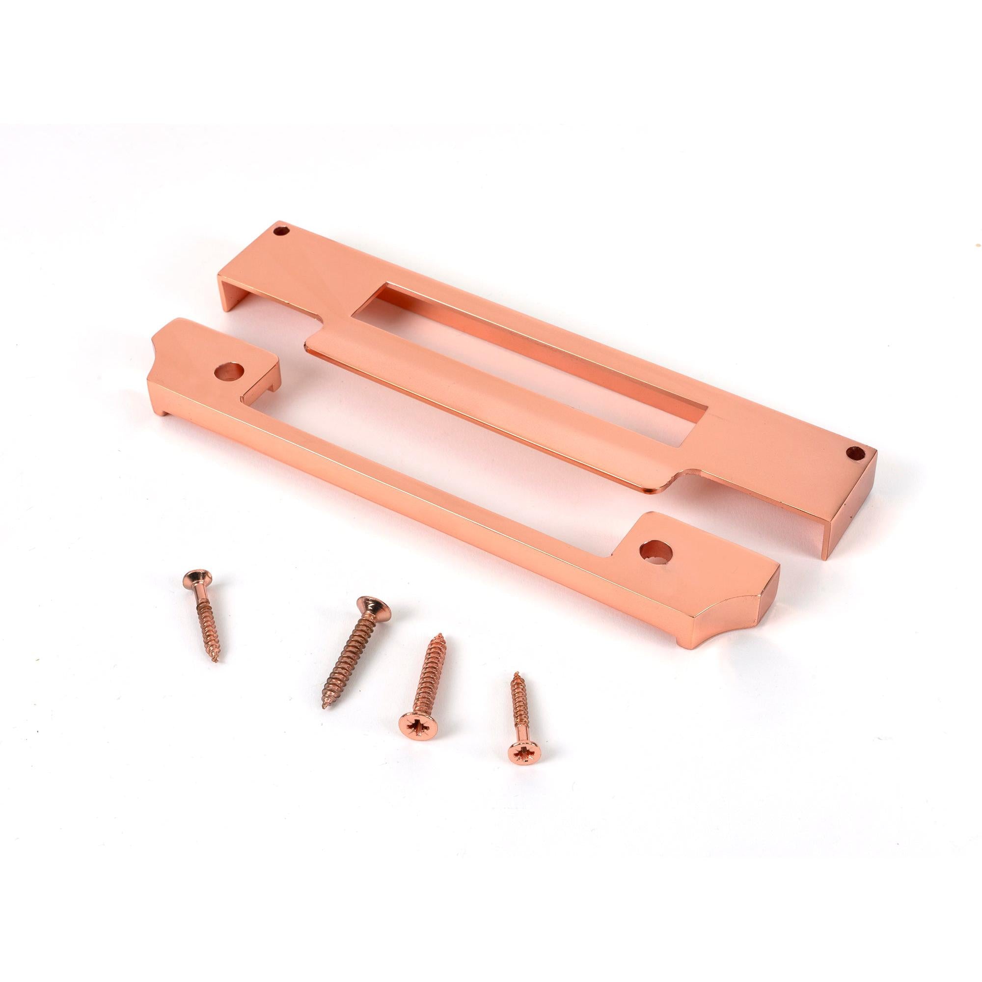 Polished Bronze ½" Rebate Kit for Euro Sash Lock - Euro Locks - From The Anvil - Yester Home