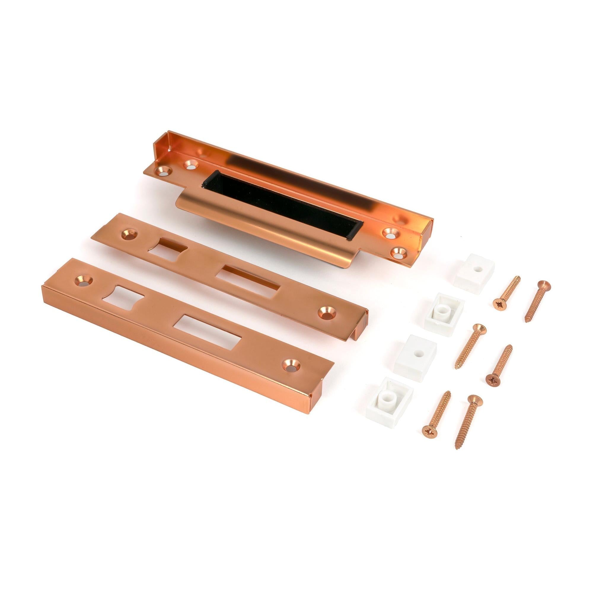 Polished Bronze ½" Rebate Kit for Sash Lock - Sash Locks - From The Anvil - Yester Home