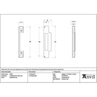 Polished Bronze ½" Rebate Kit for Sash Lock - Sash Locks - From The Anvil - Yester Home