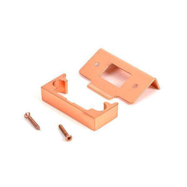 Polished Bronze ½" Rebate Kit for Tubular Mortice Latch - Latches - From The Anvil - Yester Home