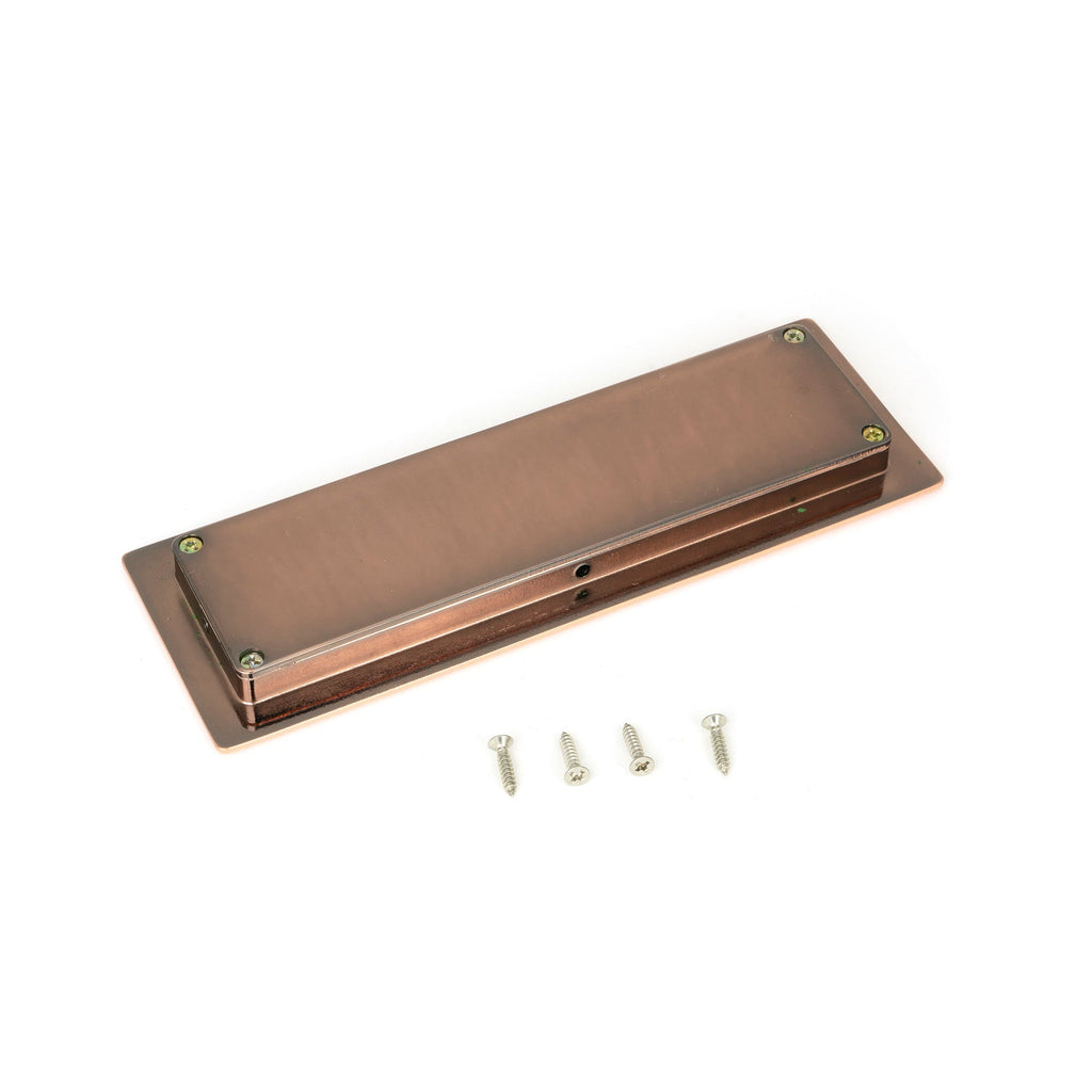 Polished Bronze 175mm Art Deco Rectangular Pull | From The Anvil-Cabinet Pulls-Yester Home