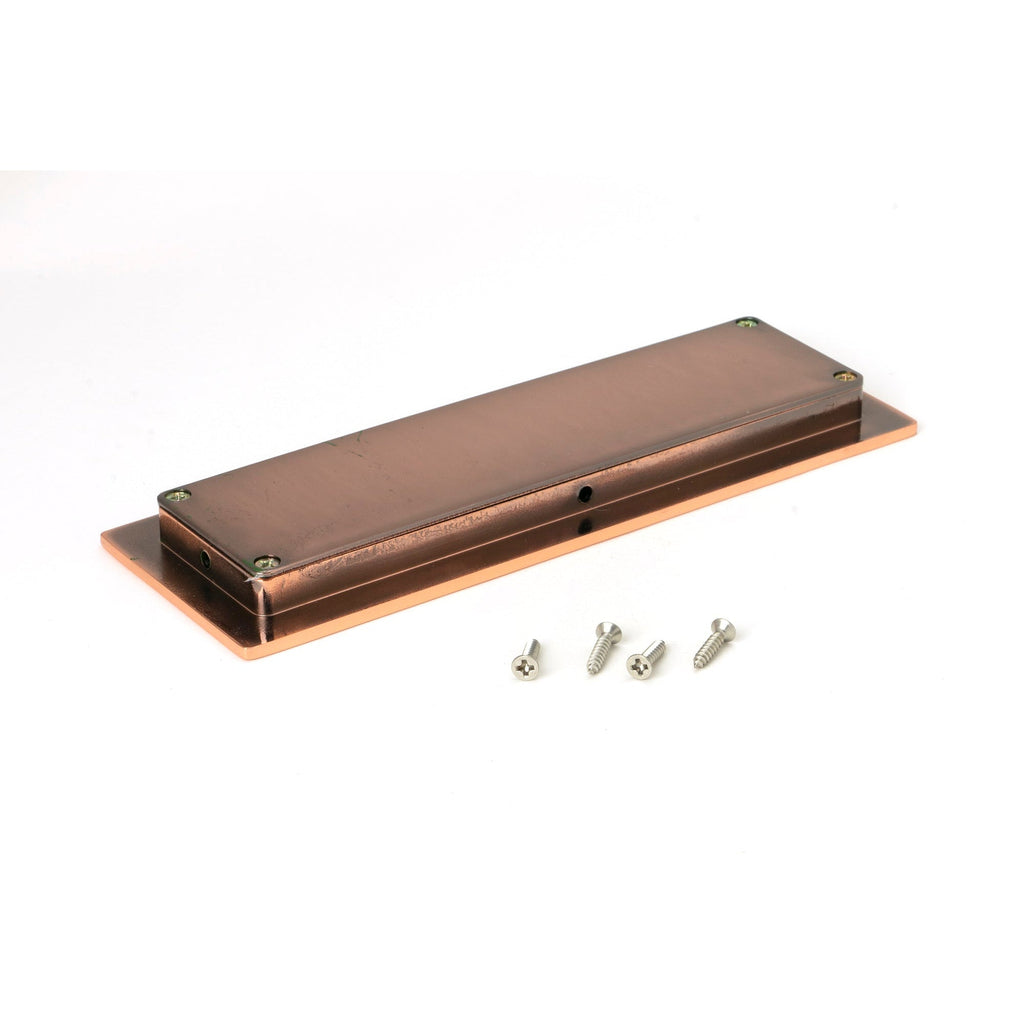 Polished Bronze 175mm Plain Rectangular Pull | From The Anvil