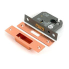 Polished Bronze 2½" Euro Profile Dead Lock - Deadlocks & Deadbolts - From The Anvil - Yester Home