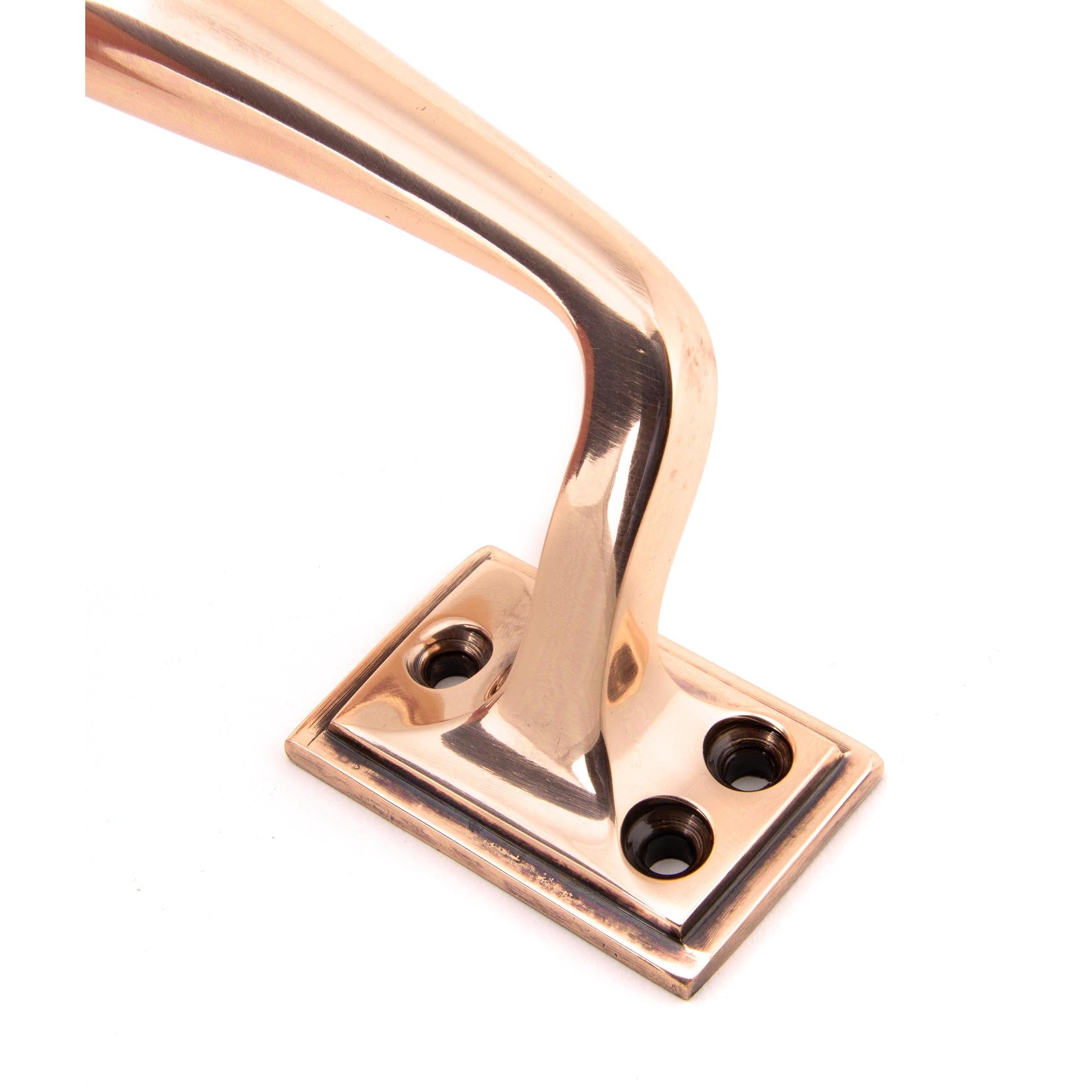 Polished Bronze 230mm Art Deco Pull Handle | From The Anvil - Pull Handles - From The Anvil - Yester Home
