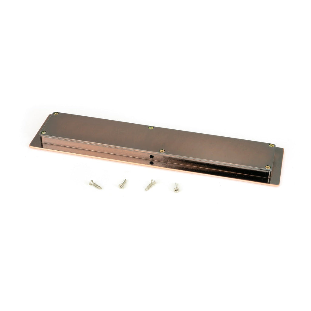 Polished Bronze 250mm Art Deco Rectangular Pull | From The Anvil