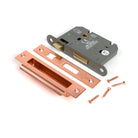 Polished Bronze 3" Heavy Duty Bathroom Mortice Lock - Bathroom Locks - From The Anvil - Yester Home