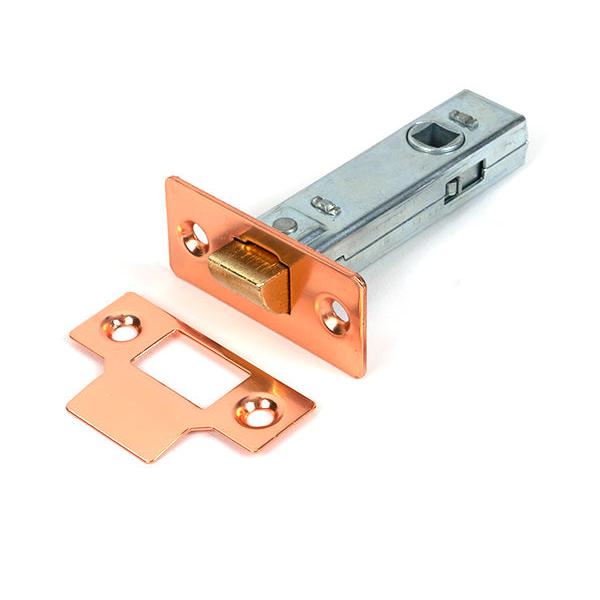 Polished Bronze 3" Tubular Mortice Latch - Latches - From The Anvil - Yester Home