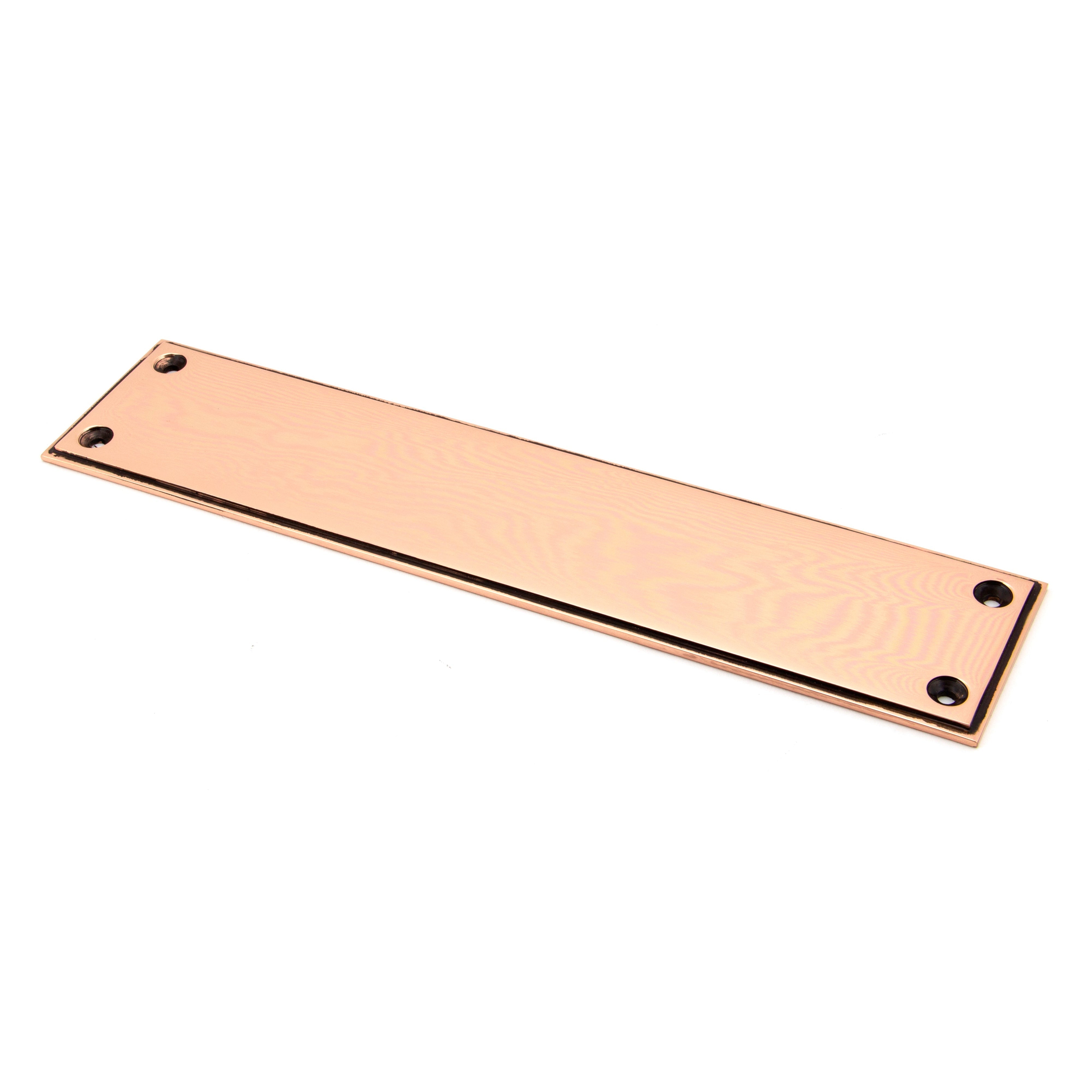 Polished Bronze 300mm Art Deco Fingerplate | From The Anvil-Fingerplates-Yester Home