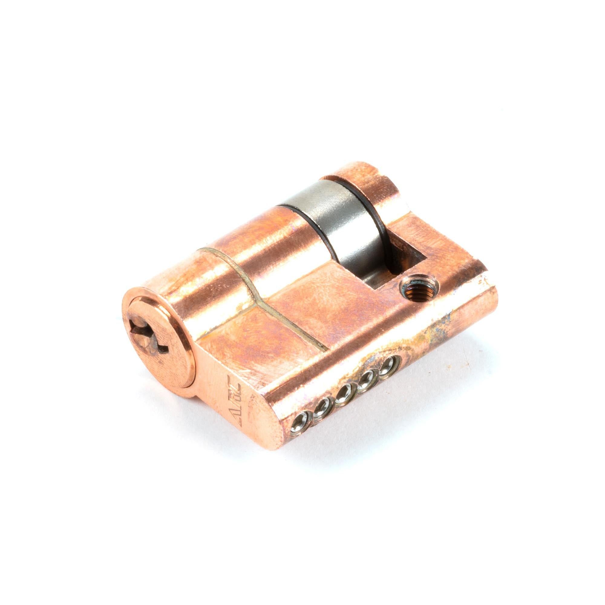 Polished Bronze 30/10 5pin Single Cylinder | From The Anvil - Euro Cylinders - From The Anvil - Yester Home