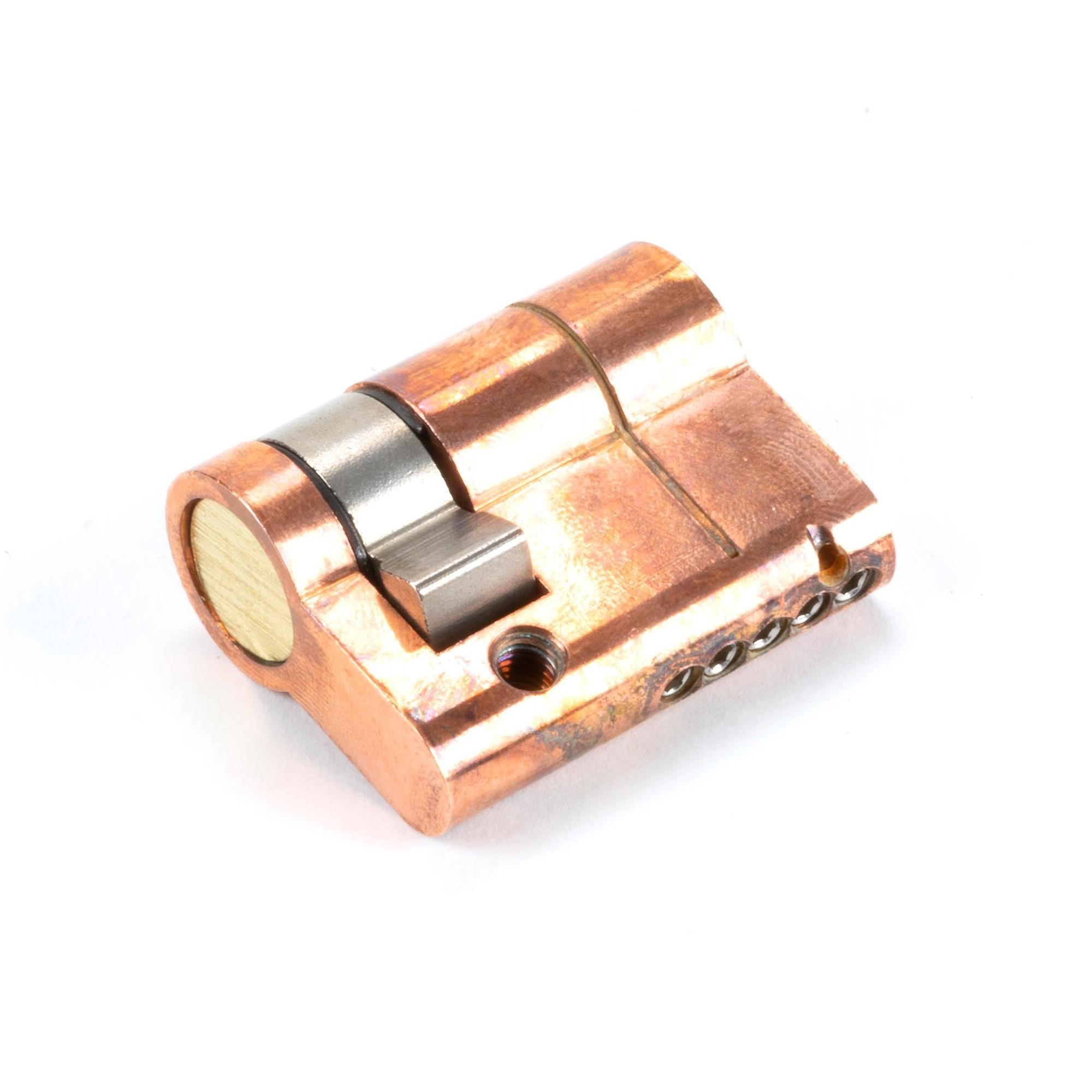 Polished Bronze 30/10 5pin Single Cylinder | From The Anvil - Euro Cylinders - From The Anvil - Yester Home