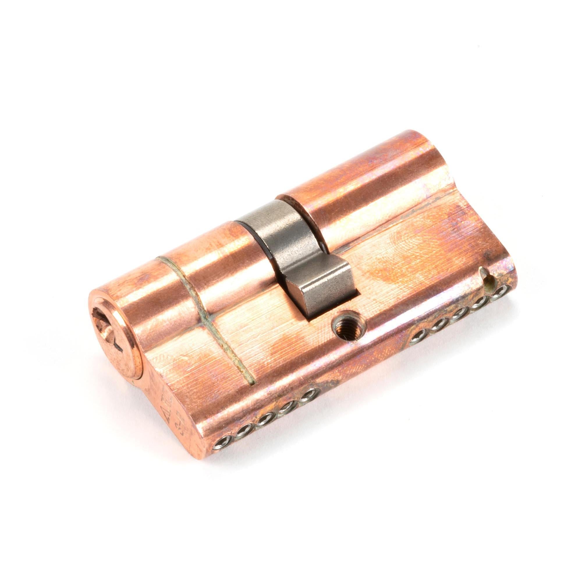 Polished Bronze 30/30 5pin Euro Cylinder | From The Anvil - Euro Cylinders - From The Anvil - Yester Home