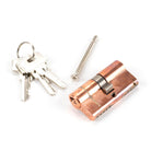 Polished Bronze 30/30 5pin Euro Cylinder | From The Anvil - Euro Cylinders - From The Anvil - Yester Home