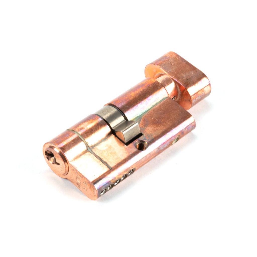 Polished Bronze 30/30 5pin Euro Cylinder/Thumbturn | From The Anvil-Euro Cylinders-Yester Home