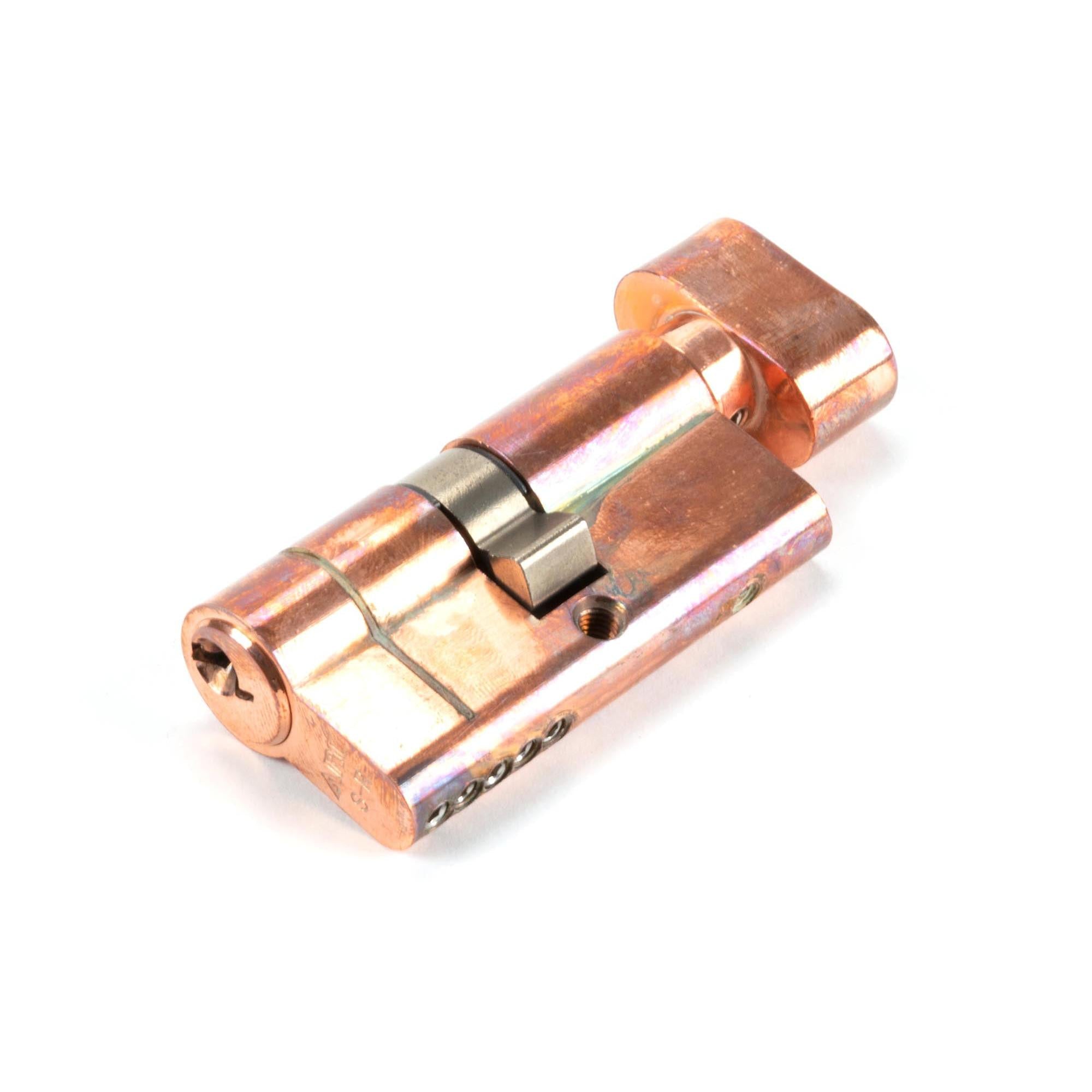 Polished Bronze 30/30 5pin Euro Cylinder/Thumbturn KA | From The Anvil - Euro Cylinders - From The Anvil - Yester Home
