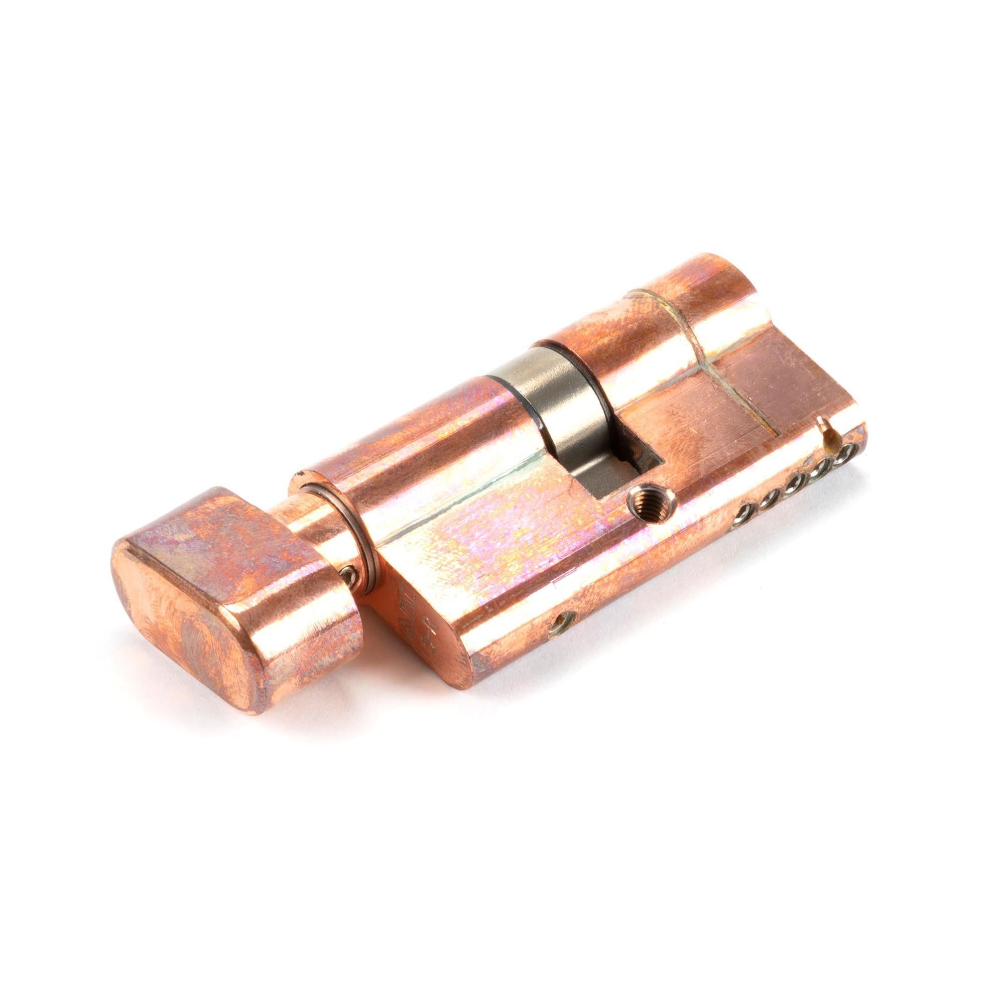 Polished Bronze 30/30 5pin Euro Cylinder/Thumbturn KA | From The Anvil - Euro Cylinders - From The Anvil - Yester Home