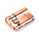 Polished Bronze 35/10 5pin Single Cylinder | From The Anvil-Euro Cylinders-Yester Home