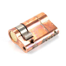 Polished Bronze 35/10 5pin Single Cylinder | From The Anvil - Euro Cylinders - From The Anvil - Yester Home