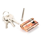 Polished Bronze 35/10 5pin Single Cylinder | From The Anvil - Euro Cylinders - From The Anvil - Yester Home