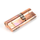 Polished Bronze 35/45 5pin Euro Cylinder | From The Anvil-Euro Cylinders-Yester Home