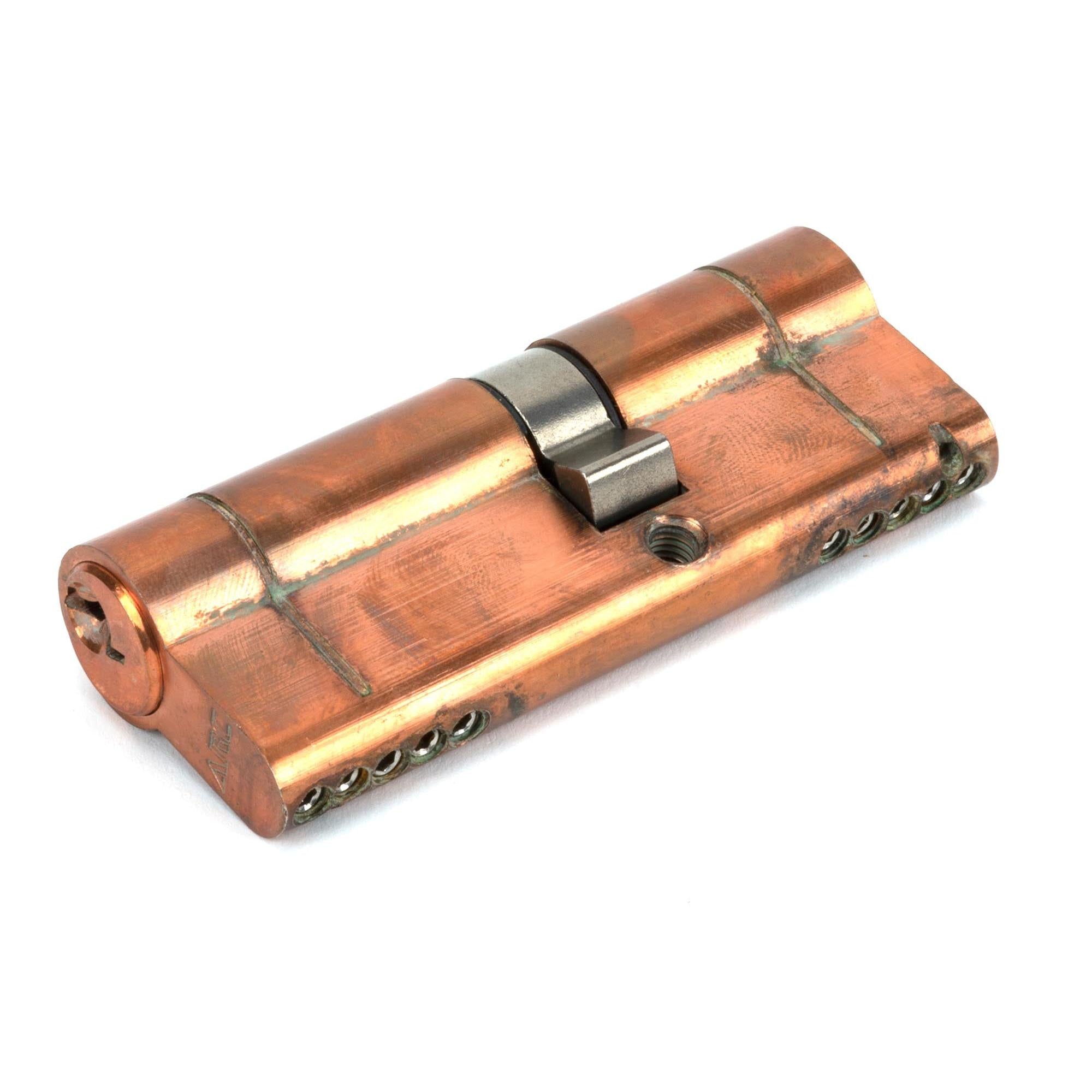 Polished Bronze 35/45 5pin Euro Cylinder KA | From The Anvil - Euro Cylinders - From The Anvil - Yester Home