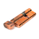 Polished Bronze 35/45T 5pin Euro Cylinder/Thumbturn | From The Anvil-Euro Cylinders-Yester Home