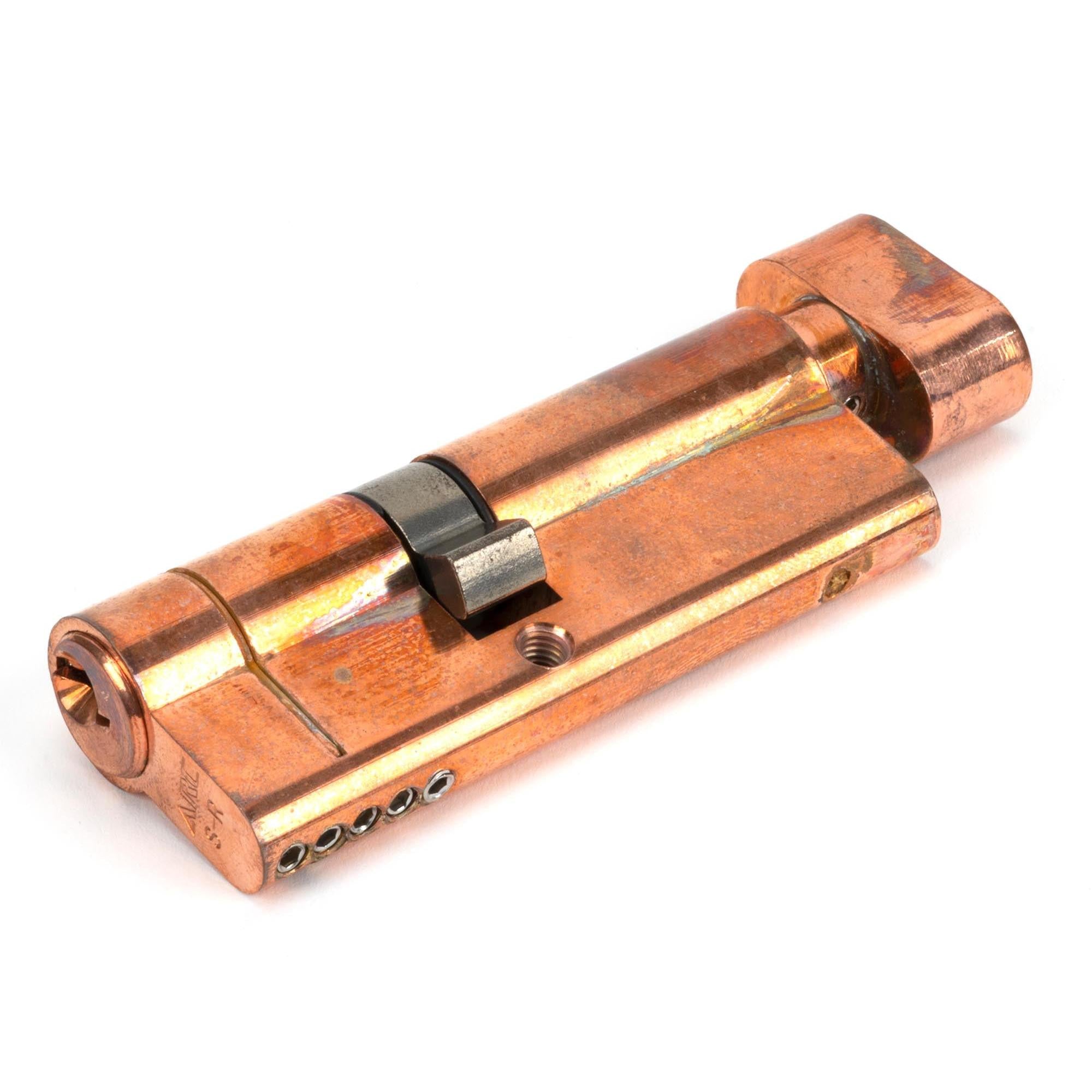 Polished Bronze 35/45T 5pin Euro Cylinder/Thumbturn | From The Anvil - Euro Cylinders - From The Anvil - Yester Home