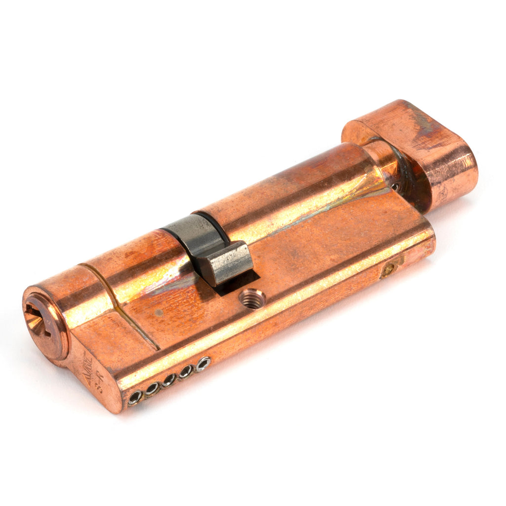 Polished Bronze 35/45T 5pin Euro Cylinder/Thumbturn | From The Anvil-Euro Cylinders-Yester Home