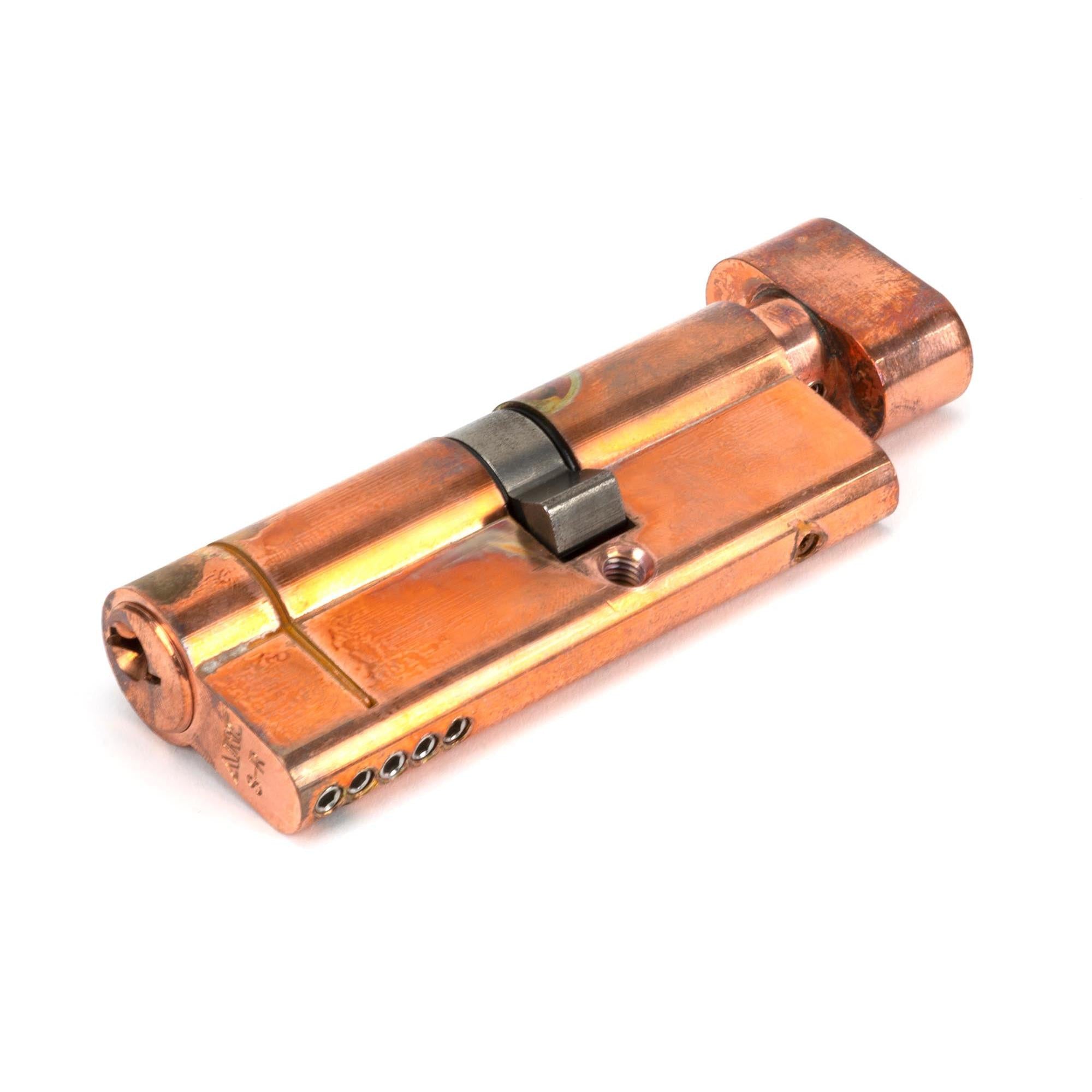 Polished Bronze 35T/45 5pin Euro Cylinder/Thumbturn | From The Anvil - Euro Cylinders - From The Anvil - Yester Home