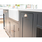 Polished Bronze 4" Plain Drawer Pull | From The Anvil-Drawer Pulls-Yester Home