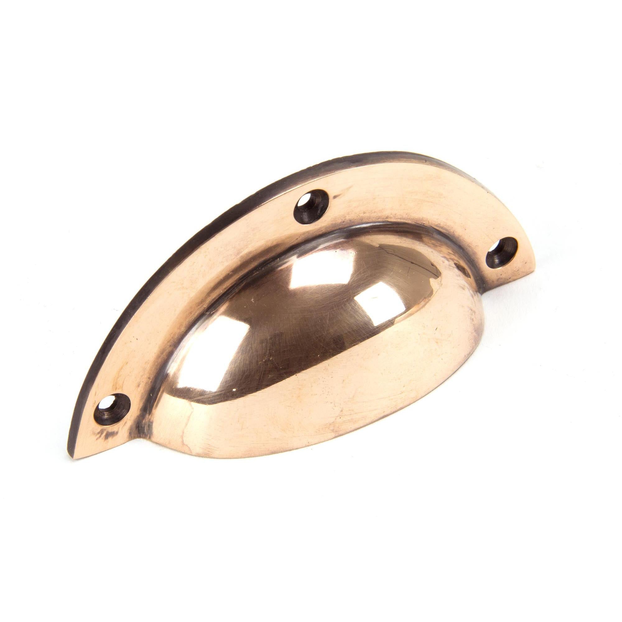 Polished Bronze 4" Plain Drawer Pull | From The Anvil - Drawer Pulls - From The Anvil - Yester Home