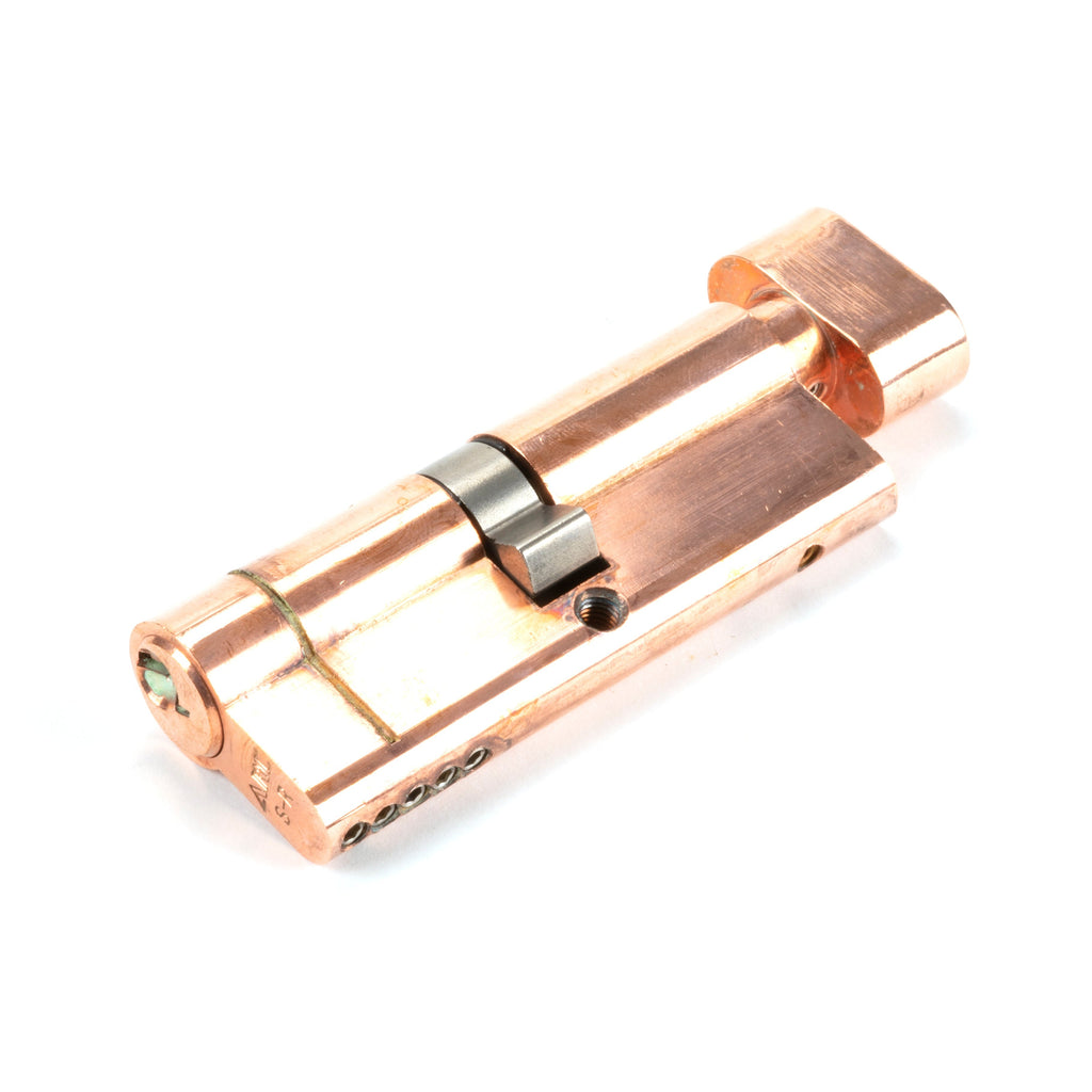 Polished Bronze 40/40 5pin Euro Cylinder/Thumbturn | From The Anvil-Euro Cylinders-Yester Home