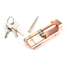 Polished Bronze 40/40 5pin Euro Cylinder/Thumbturn KA | From The Anvil-Euro Cylinders-Yester Home