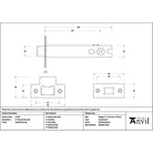 Polished Bronze 5" Heavy Duty Latch - Latches - From The Anvil - Yester Home