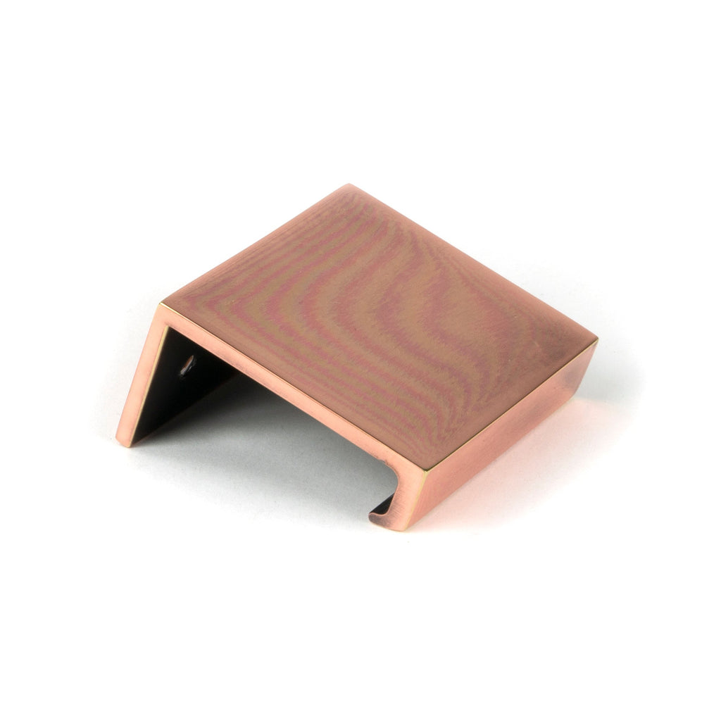 Polished Bronze 50mm Plain Edge Pull | From The Anvil-Edge Pulls-Yester Home
