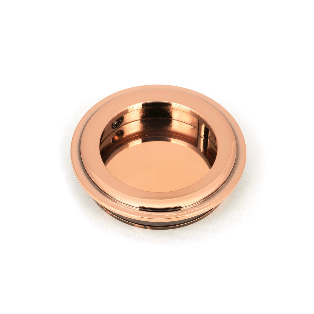 Polished Bronze 60mm Art Deco Round Pull | From The Anvil-Cabinet Pulls-Yester Home