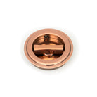 Polished Bronze 60mm Art Deco Round Pull - Privacy Set | From The Anvil-Cabinet Pulls-Yester Home