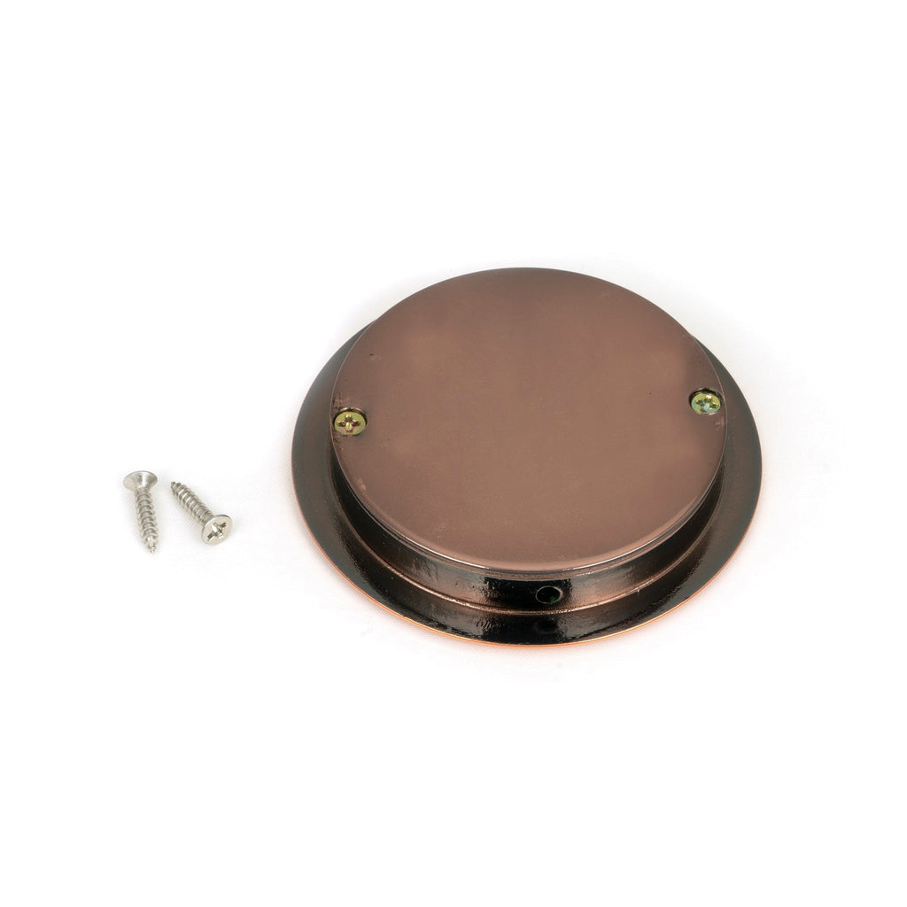 Polished Bronze 75mm Art Deco Round Pull | From The Anvil-Cabinet Pulls-Yester Home