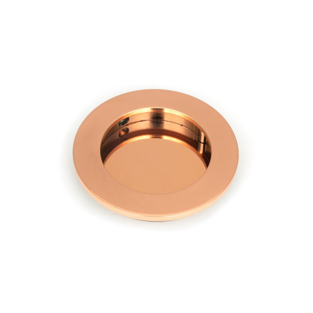 Polished Bronze 75mm Plain Round Pull | From The Anvil-Cabinet Pulls-Yester Home