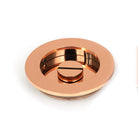 Polished Bronze 75mm Plain Round Pull - Privacy Set | From The Anvil - Cabinet Pulls - From The Anvil - Yester Home
