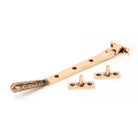 Polished Bronze 8" Hammered Newbury Stay | From The Anvil - Stays - From The Anvil - Yester Home